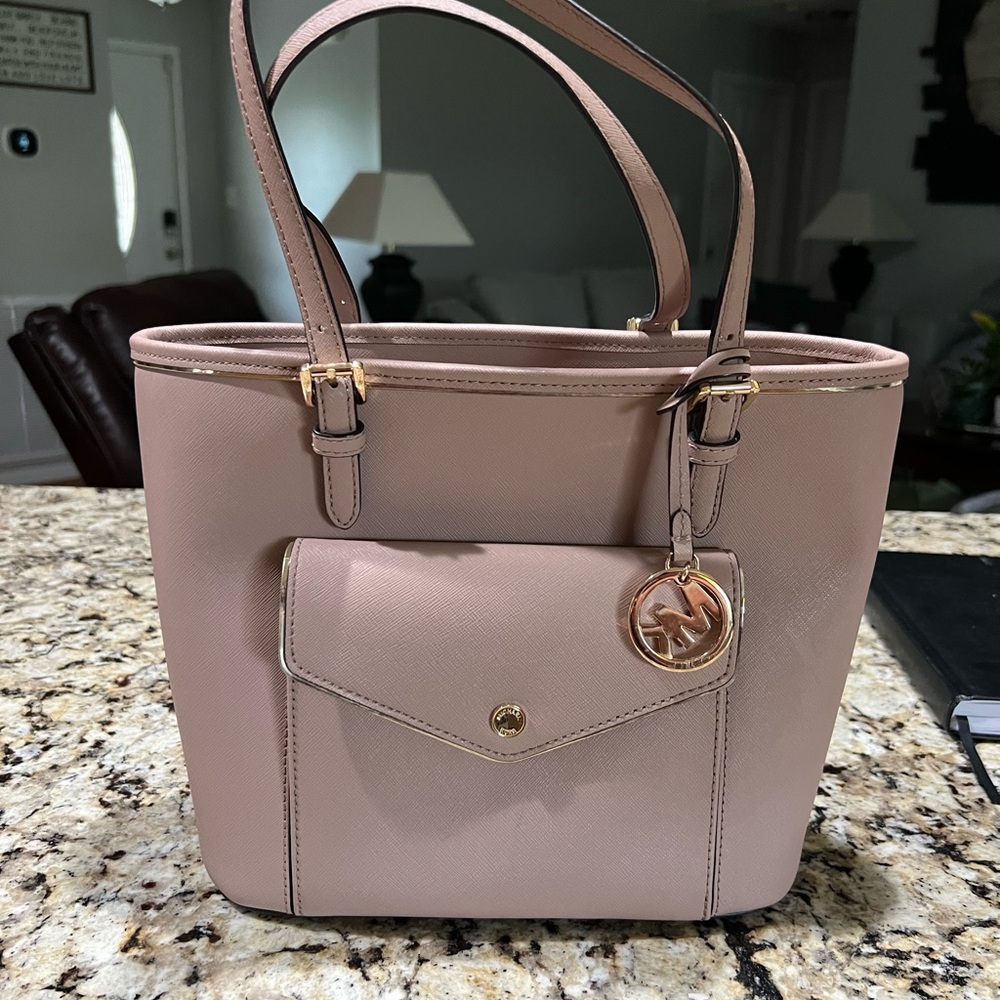 Michael Kors Pink Bag with Gold-Tone Hardware